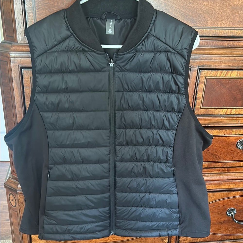 Black Quilted Vest